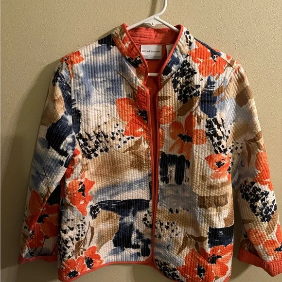 ALFRED DUNNER  petite “floral” jacket - Size 12P - Picture 2 of 9
